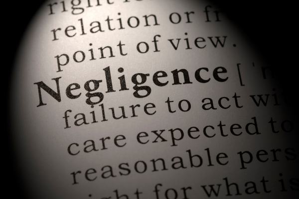 dictionary of the word negligence