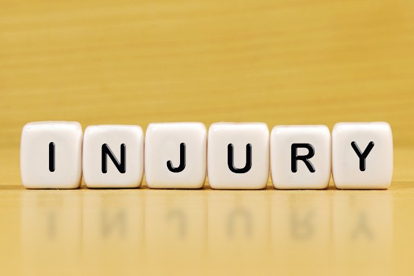 the word injury spelled out